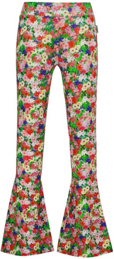 Vingino broek met all over print groen roze