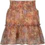 VINGINO gebloemde rok QIEKE oranje multicolor Meisjes Viscose Bloemen 116 - Thumbnail 2