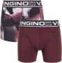 VINGINO boxershort set van 2 rood zwart Jongens Stretchkatoen All over print 122-128 - Thumbnail 2
