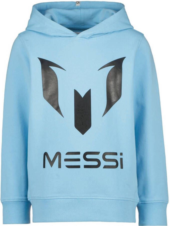 VINGINO x Messi hoodie met logo lichtblauw Sweater Logo 104