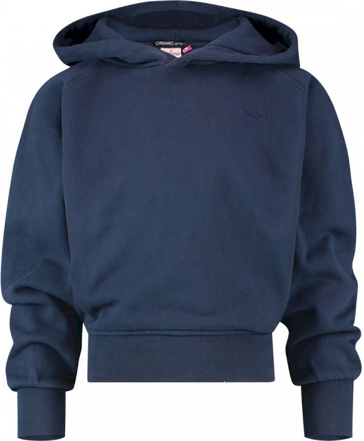 VINGINO Essentials hoodie donkerblauw Sweater Effen 104