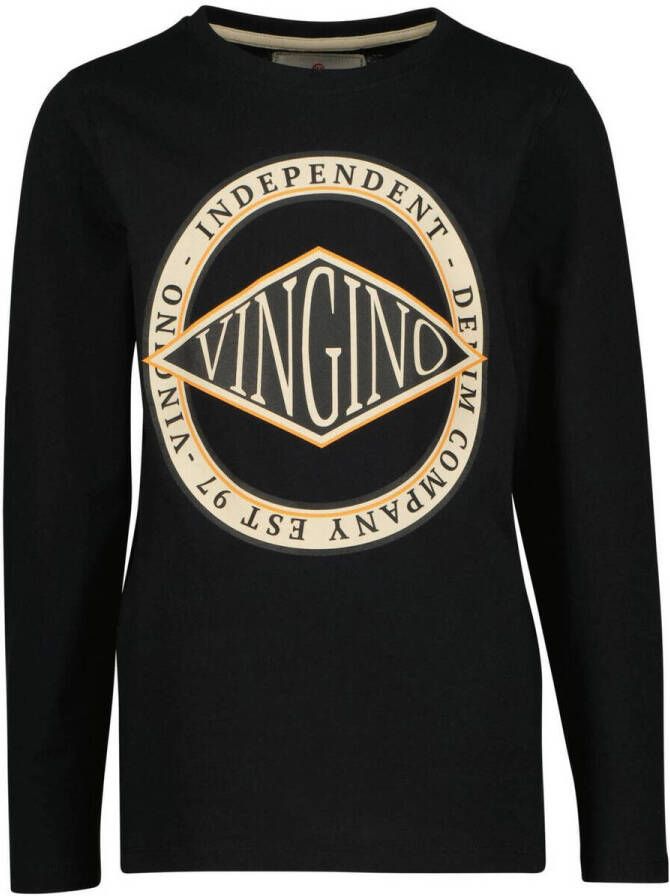 VINGINO Jongens Polo's & T-shirts Jero Zwart