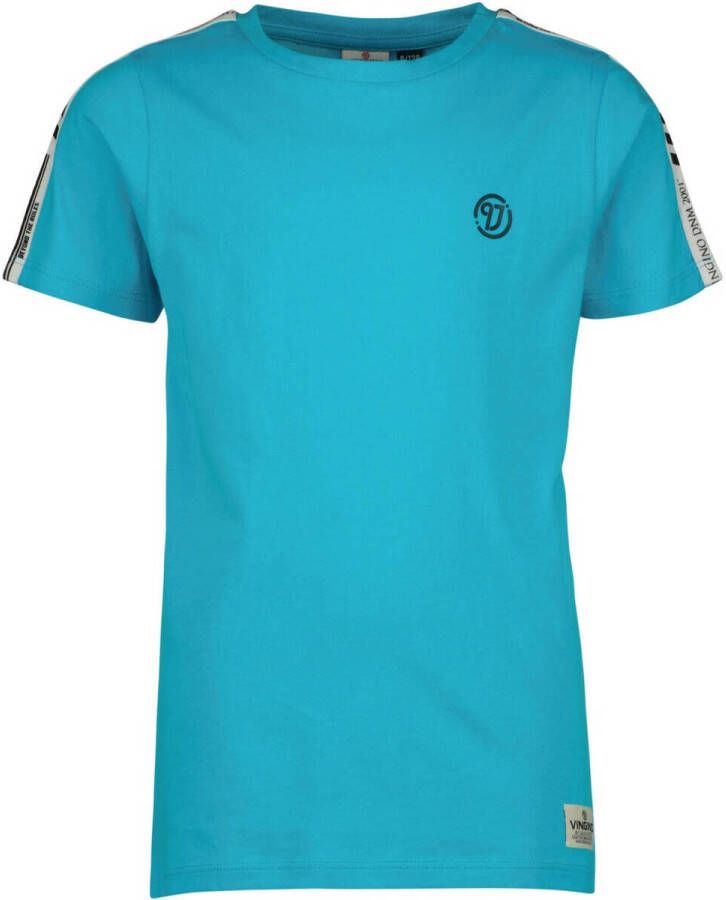 VINGINO T-shirt HUBEL lichtblauw Jongens Katoen Ronde hals Effen 116