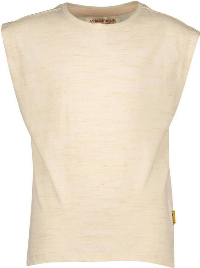 VINGINO T-shirt HARMA beige Meisjes Katoen Ronde hals Effen 122