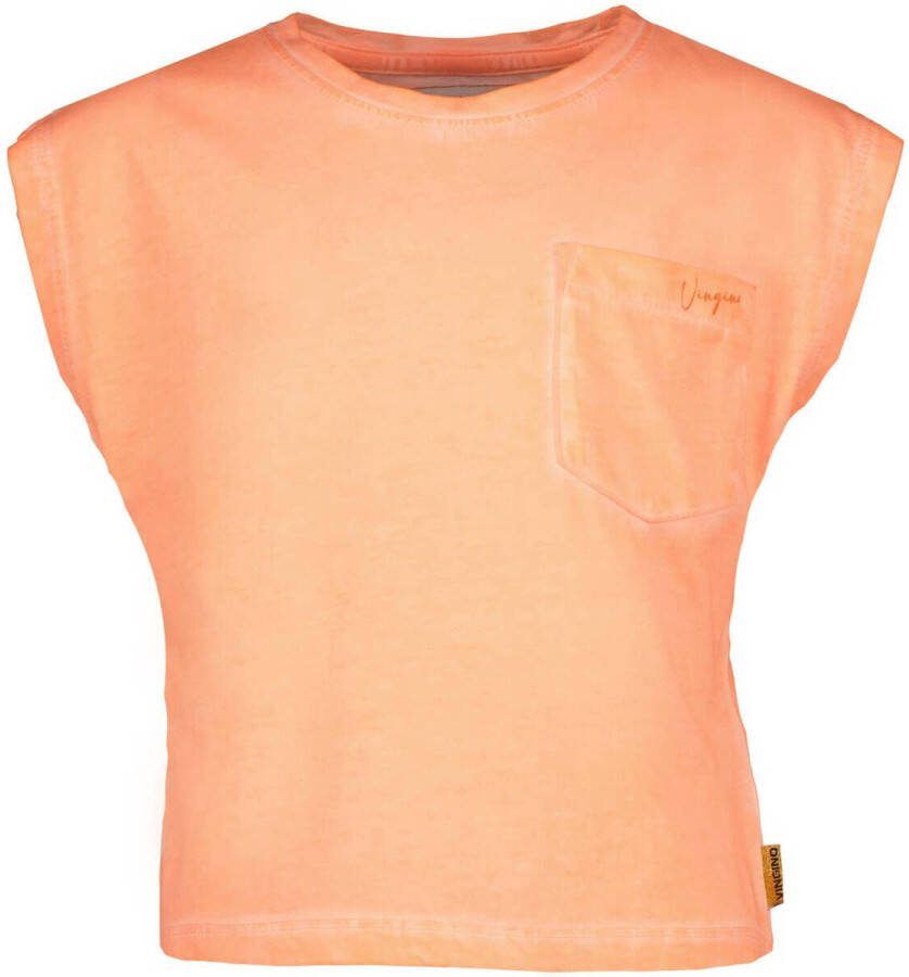 VINGINO T-shirt HEIKI oranje Meisjes Katoen Ronde hals Effen 110