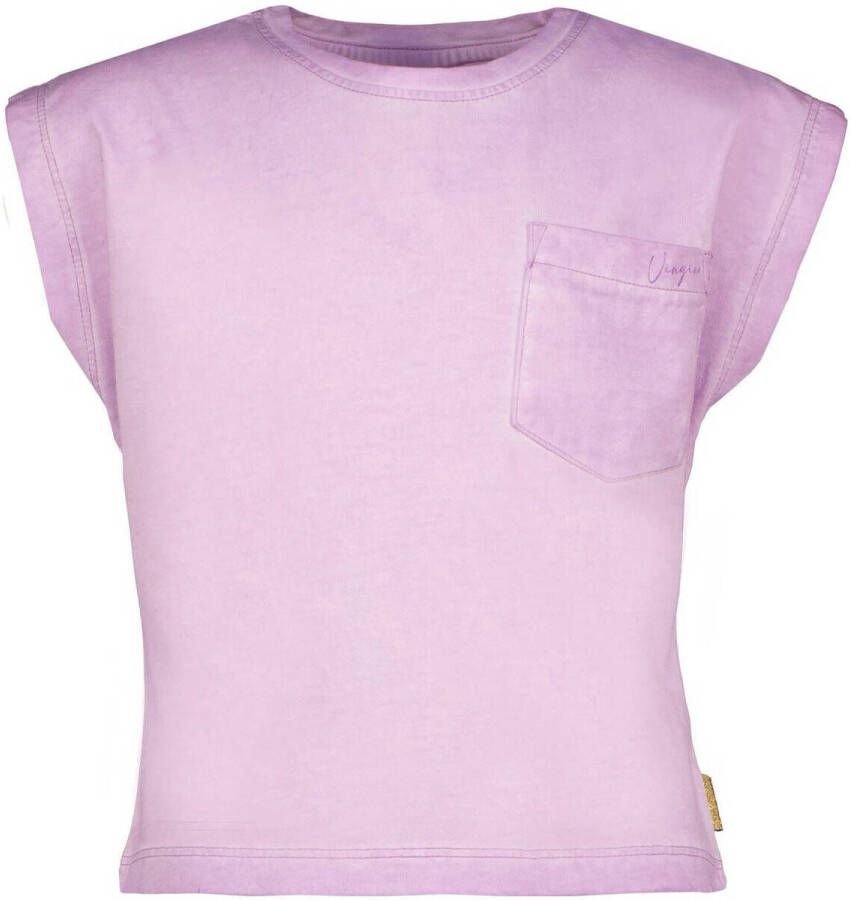 VINGINO T-shirt paars Meisjes Katoen Ronde hals 104