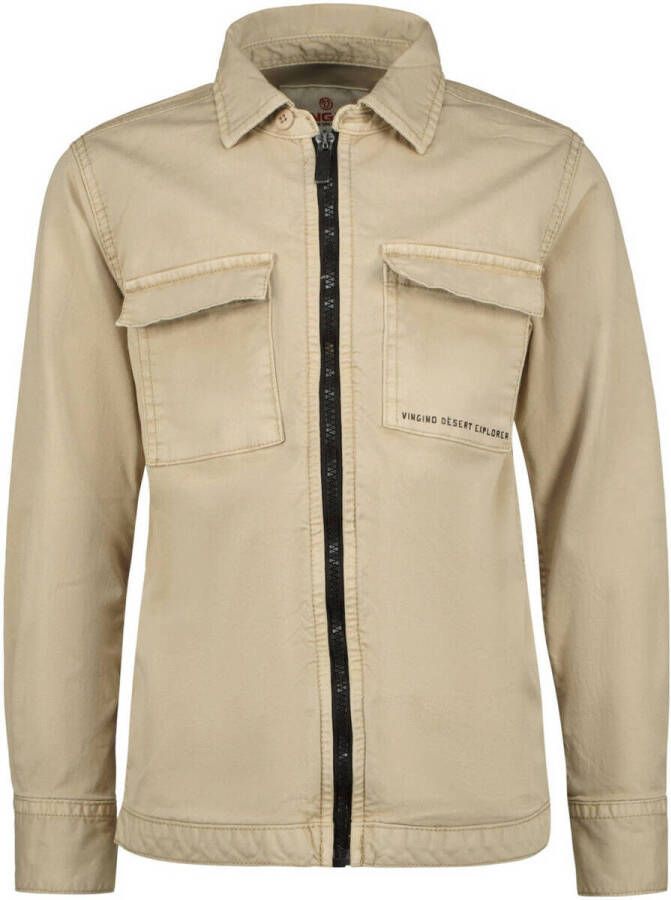 VINGINO overhemd Lazert ecru Jongens Katoen Klassieke kraag Effen 140