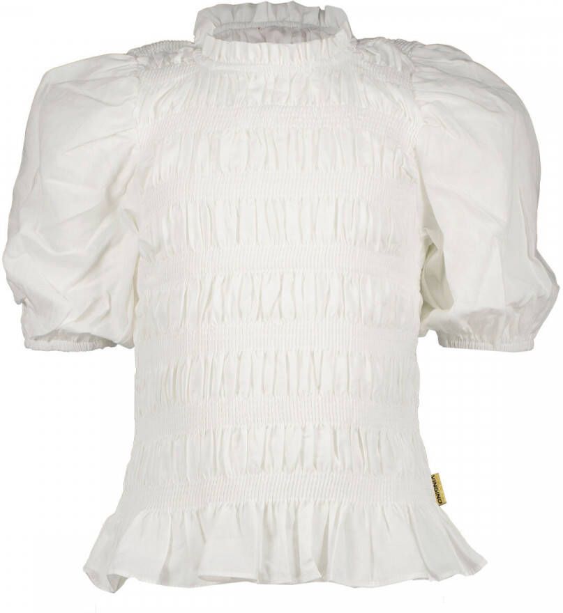 VINGINO T-shirt offwhite Wit Meisjes Katoen Opstaande kraag Effen 104