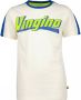 VINGINO T-shirt met logo wit blauw Jongens Katoen Ronde hals Logo 104 - Thumbnail 2
