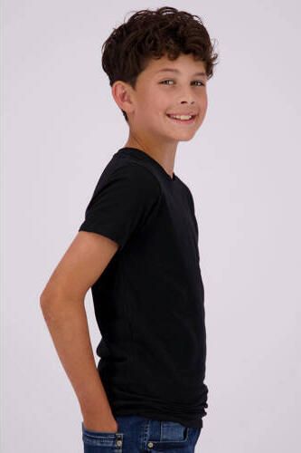 VINGINO basic T-shirt set van 2 zwart Jongens Stretchkatoen Ronde hals 146 152 - Foto 4