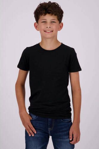 VINGINO basic T-shirt set van 2 zwart Jongens Stretchkatoen Ronde hals 146 152 - Foto 3