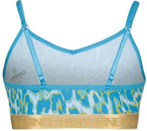 VINGINO bh top Animal set van 2 lichtblauw donkerblauw Meisjes Stretchkatoen 122 128