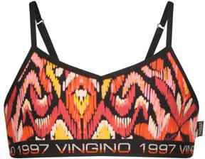 VINGINO bh top + short Paisley zwart rood oranje Meisjes Stretchkatoen Ronde hals 110 116