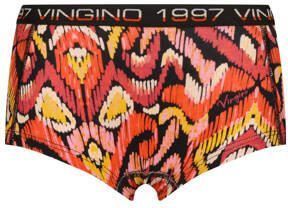 VINGINO bh top + short Paisley zwart rood oranje Meisjes Stretchkatoen Ronde hals 110 116 - Foto 3