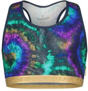 VINGINO bh top + short tie dye groen lila zwart Meisjes Stretchkatoen Ronde hals 110 116