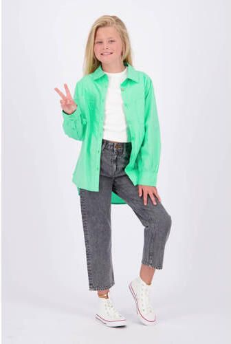 VINGINO blouse felgroen Meisjes Katoen Klassieke kraag Effen 128 - Foto 2