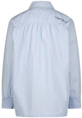 VINGINO blouse Lhara lichtblauw Meisjes Katoen Klassieke kraag Effen 128 - Foto 2