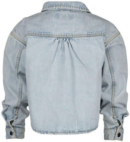 VINGINO blouse light bleach Blauw Meisjes Denim Klassieke kraag Effen 140 - Foto 2
