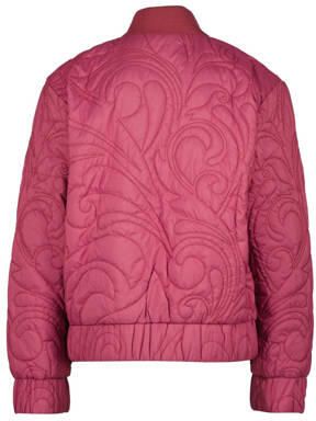 VINGINO bomberjack zomer Taliya met all over print donkerroze Jas Meisjes Polyester Opstaande kraag 152