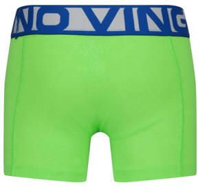 VINGINO boxershort Blue set van 3 neongroen helderblauw Jongens Stretchkatoen 110 116