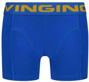 VINGINO boxershort Palm blue set van 3 helderblauw blauw geel Jongens Stretchkatoen 110 116