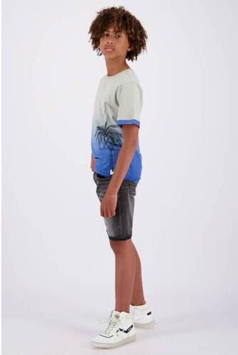 VINGINO denim short Charlie dark grey vintage Korte broek Grijs Jongens Stretchdenim 128 - Foto 2