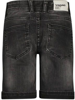 VINGINO denim short Curzio Damage black vintage Korte broek Zwart Jongens Stretchdenim 128