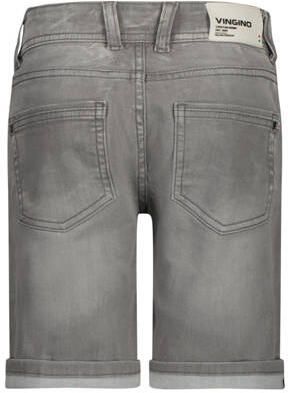 VINGINO denim short Curzio Damage light grey Korte broek Grijs Jongens Stretchdenim 134