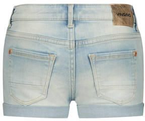VINGINO denim short Damara light indigo Korte broek Blauw Meisjes Polyester 128