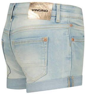 VINGINO denim short Damara light indigo Korte broek Blauw Meisjes Polyester 128 - Foto 3