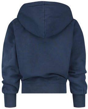 VINGINO Essentials hoodie donkerblauw Sweater Effen 128