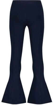 VINGINO flared broek Samina donkerblauw Meisjes Stretchkatoen Effen 164