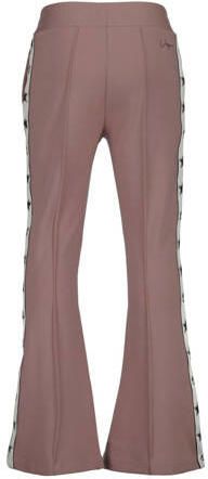 VINGINO flared broek Sari met zijstreep lila Paars Meisjes Polyester Effen 164 - Foto 4