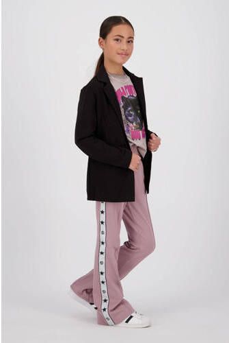 VINGINO flared broek Sari met zijstreep lila Paars Meisjes Polyester Effen 164 - Foto 2