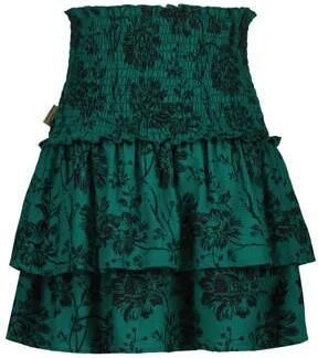 VINGINO gebloemde rok Qarise groen zwart Meisjes Polyester Bloemen 164 - Foto 4