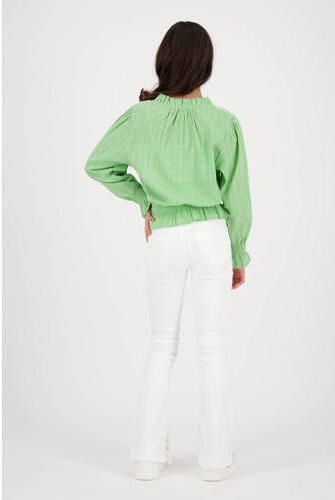 VINGINO gebloemde top Lana lichtgroen Meisjes Katoen Opstaande kraag Bloemen 152 - Foto 3