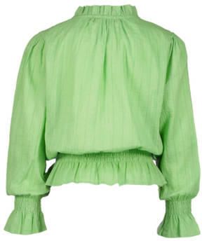 VINGINO gebloemde top Lana lichtgroen Meisjes Katoen Opstaande kraag Bloemen 152 - Foto 2