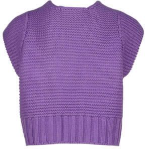 VINGINO gebreid gilet Marlie paars Meisjes Acryl Openvallende hals Effen 104 - Foto 4