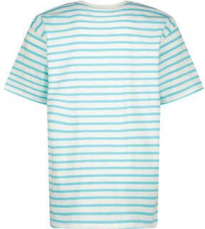 VINGINO gestreept T-shirt Hanpos wit Jongens Katoen Ronde hals Streep 128