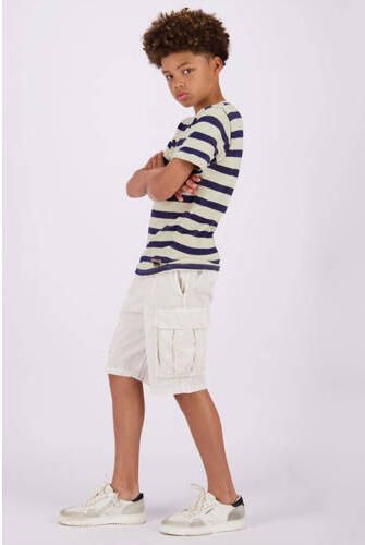 VINGINO gestreept T-shirt Hone donkerblauw ecru Jongens Katoen Ronde hals 164 - Foto 3