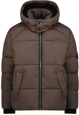 Vingino gewatteerde winterjas donkerbruin Jongens Polyamide Capuchon