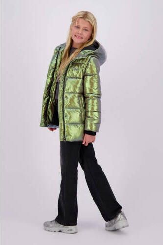 VINGINO gewatteerde winterjas Telissa groen metallic Meisjes Nylon Capuchon 116 - Foto 2