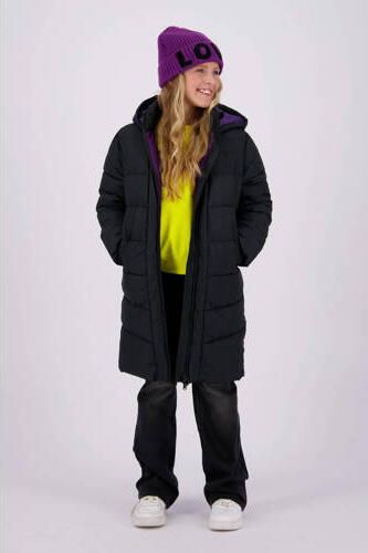 VINGINO gewatteerde winterjas Tendela zwart Meisjes Polyester Capuchon 104