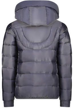 VINGINO gewatteerde winterjas Tianne donkergrijsblauw Meisjes Nylon Capuchon 104