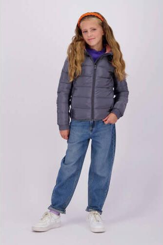 VINGINO gewatteerde winterjas Tianne donkergrijsblauw Meisjes Nylon Capuchon 104 - Foto 3
