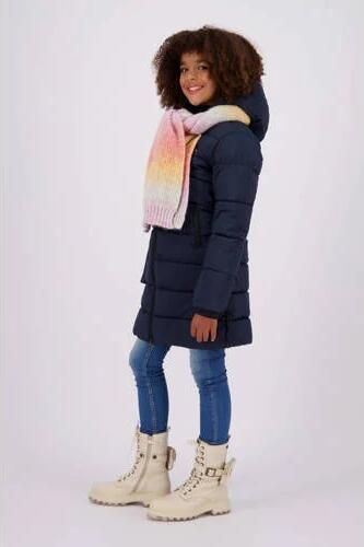 VINGINO gewatteerde winterjas Tinja diep donkerblauw Meisjes Polyester Capuchon 104
