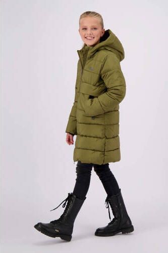 VINGINO gewatteerde winterjas Tinja olijfgroen Meisjes Polyester Capuchon 176 - Foto 5