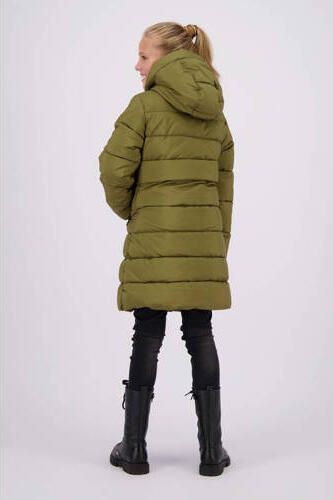 VINGINO gewatteerde winterjas Tinja olijfgroen Meisjes Polyester Capuchon 176 - Foto 3