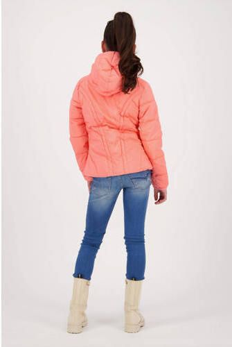 VINGINO gewatteerde zomerjas Tamar koraal Rood Meisjes Polyester Capuchon 116 - Foto 3