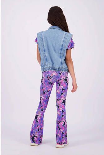 VINGINO gilet Taira light vintage Blauw Meisjes Denim Klassieke kraag Effen 176 - Foto 4